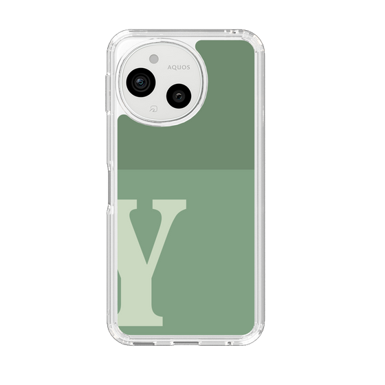Slim Protection Case［ Original - initial two tone - Y green ］