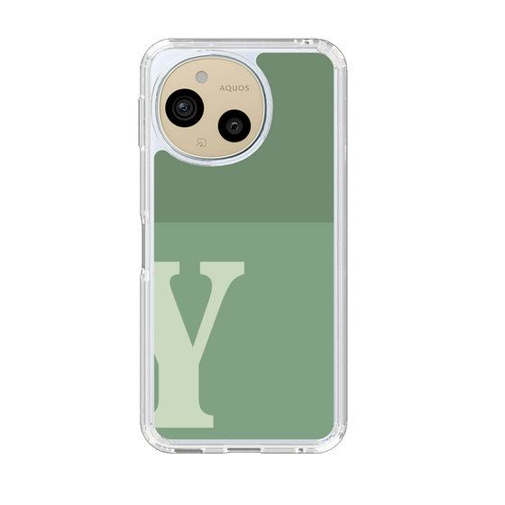 Slim Protection Case［ Original - initial two tone - Y green ］