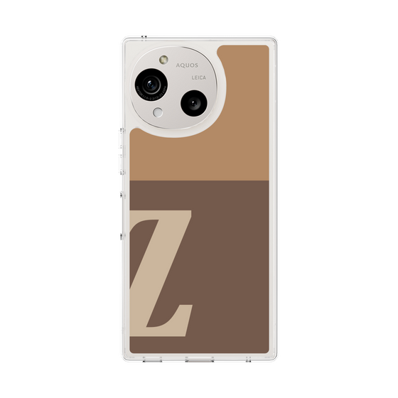 Slim Protection Case［ Original - initial two tone - Z brown ］