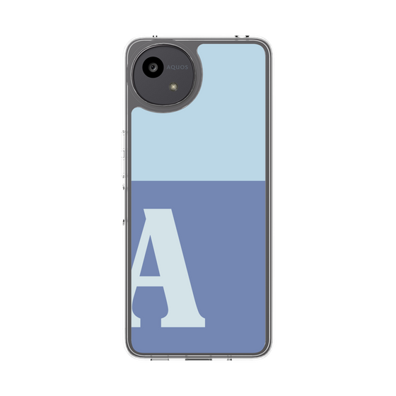 Slim Protection Case［ Original - initial two tone - A blue ］