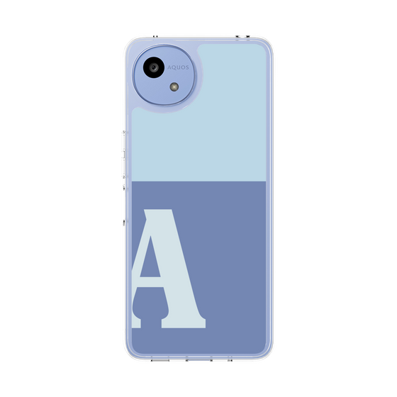 Slim Protection Case［ Original - initial two tone - A blue ］