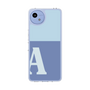 Slim Protection Case［ Original - initial two tone - A blue ］