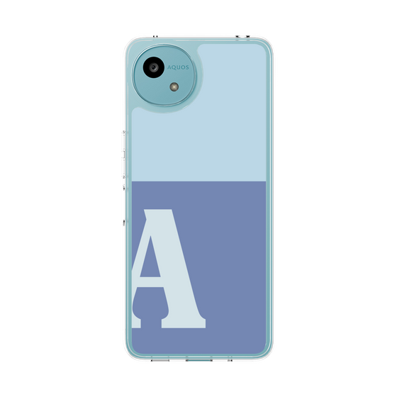 Slim Protection Case［ Original - initial two tone - A blue ］