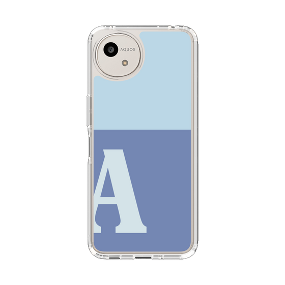 Slim Protection Case［ Original - initial two tone - A blue ］