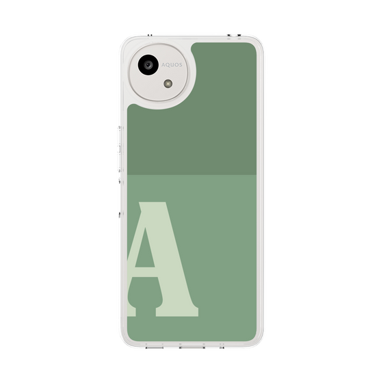 Slim Protection Case［ Original - initial two tone - A green ］