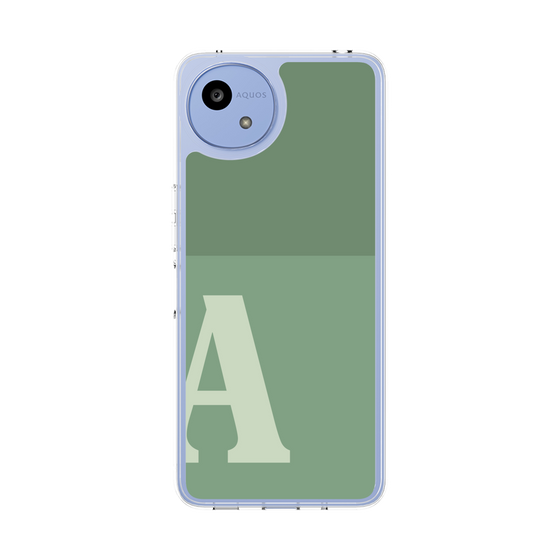 Slim Protection Case［ Original - initial two tone - A green ］