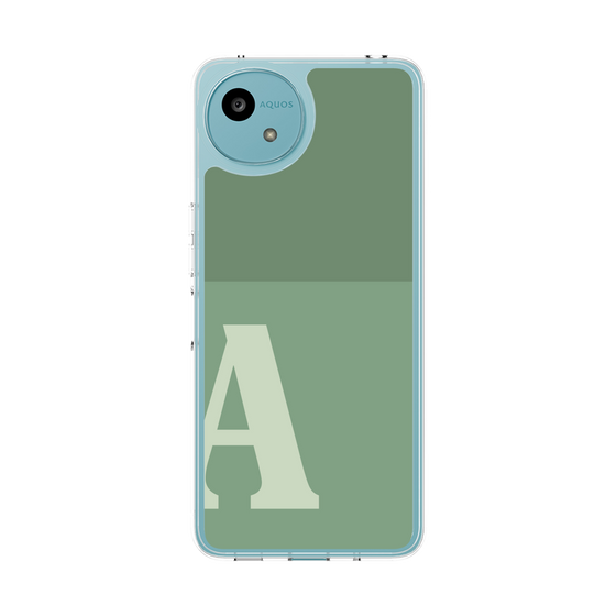 Slim Protection Case［ Original - initial two tone - A green ］