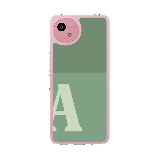 Slim Protection Case［ Original - initial two tone - A green ］