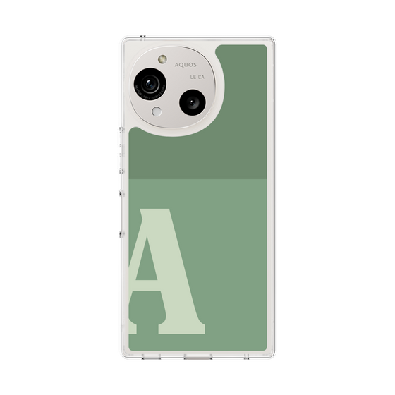 Slim Protection Case［ Original - initial two tone - A green ］