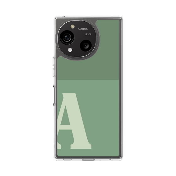 Slim Protection Case［ Original - initial two tone - A green ］