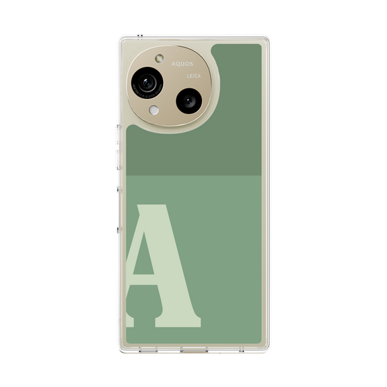 Slim Protection Case［ Original - initial two tone - A green ］