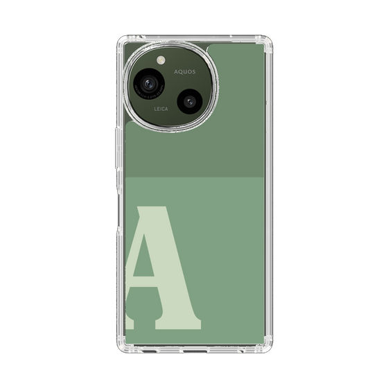 Slim Protection Case［ Original - initial two tone - A green ］