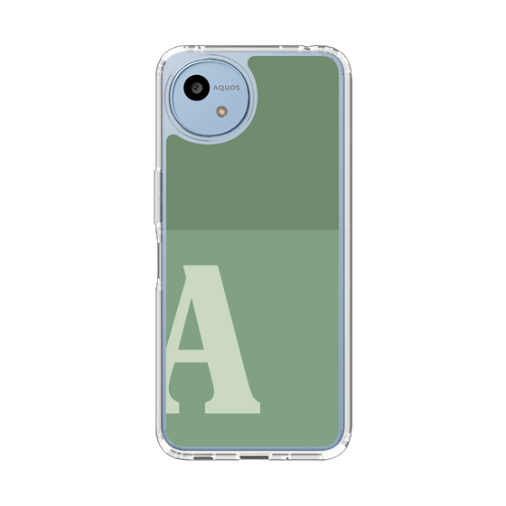 Slim Protection Case［ Original - initial two tone - A green ］