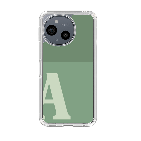 Slim Protection Case［ Original - initial two tone - A green ］