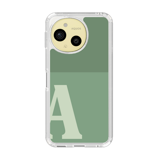 Slim Protection Case［ Original - initial two tone - A green ］