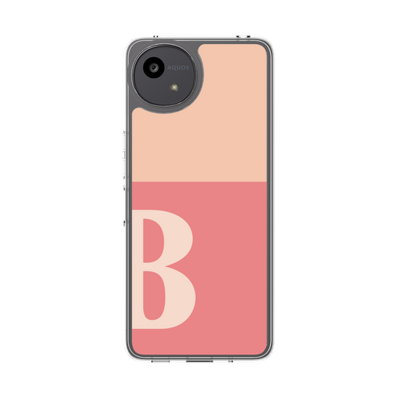 Slim Protection Case［ Original - initial two tone - B pink ］