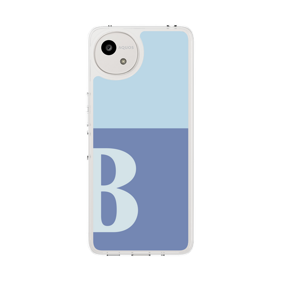 Slim Protection Case［ Original - initial two tone - B blue ］