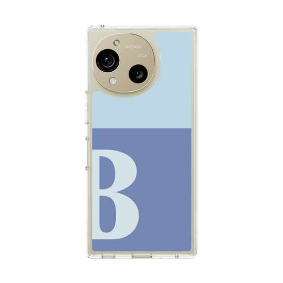 Slim Protection Case［ Original - initial two tone - B blue ］