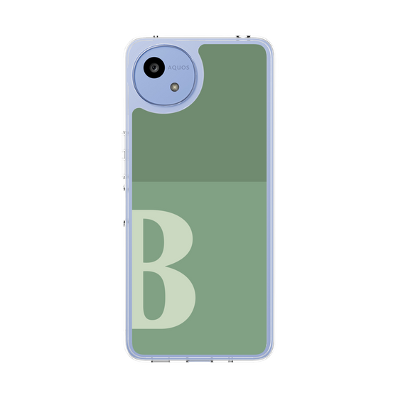 Slim Protection Case［ Original - initial two tone - B green ］
