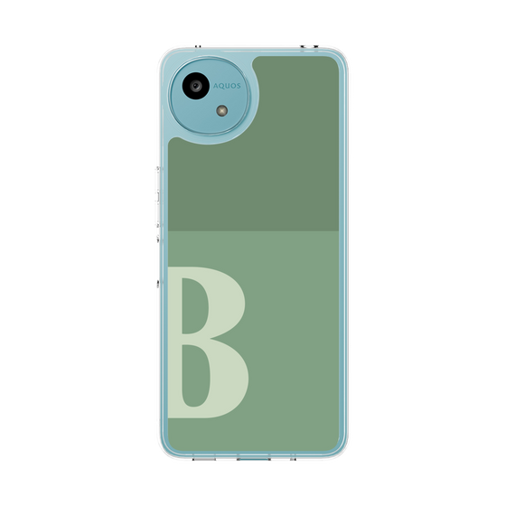 Slim Protection Case［ Original - initial two tone - B green ］