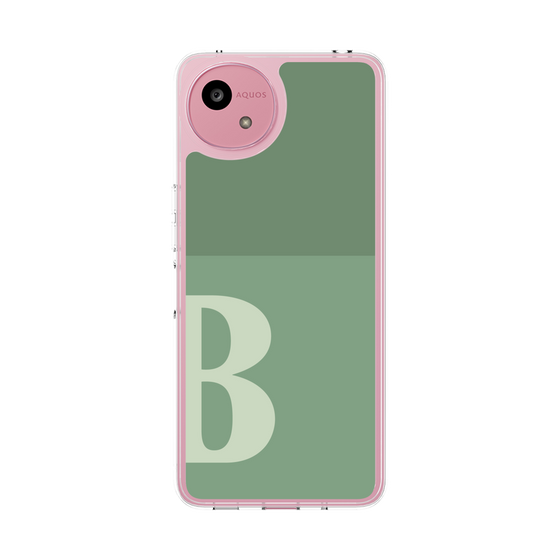 Slim Protection Case［ Original - initial two tone - B green ］