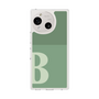 Slim Protection Case［ Original - initial two tone - B green ］
