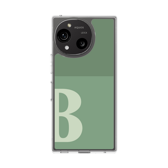 Slim Protection Case［ Original - initial two tone - B green ］