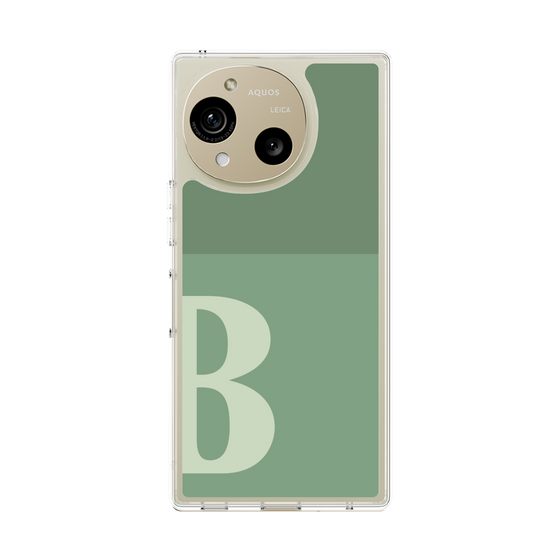 Slim Protection Case［ Original - initial two tone - B green ］