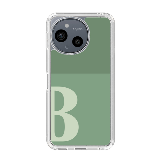 Slim Protection Case［ Original - initial two tone - B green ］