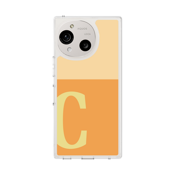 Slim Protection Case［ Original - initial two tone - C orange ］
