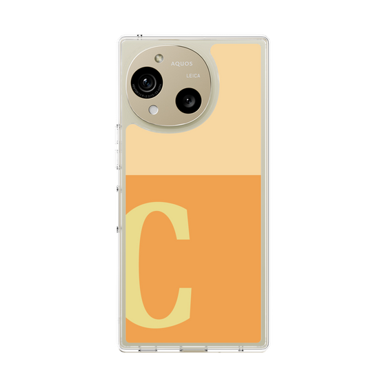 Slim Protection Case［ Original - initial two tone - C orange ］
