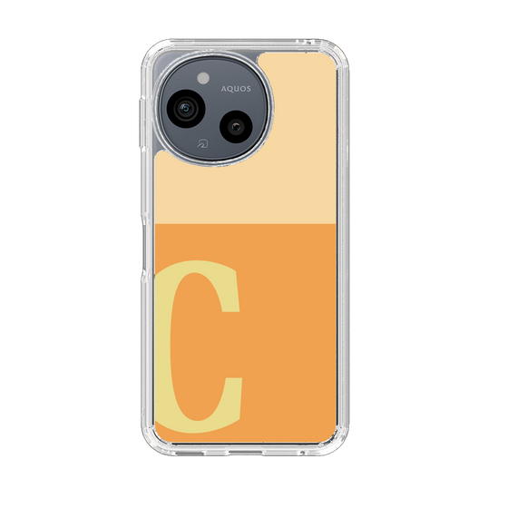Slim Protection Case［ Original - initial two tone - C orange ］