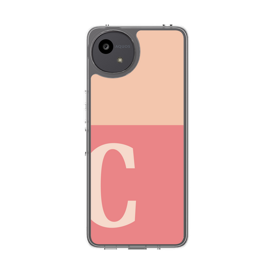 Slim Protection Case［ Original - initial two tone - C pink ］