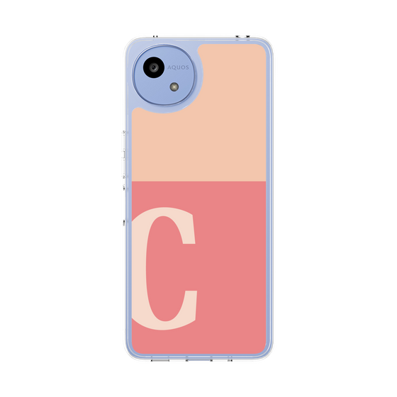 Slim Protection Case［ Original - initial two tone - C pink ］