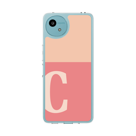 Slim Protection Case［ Original - initial two tone - C pink ］