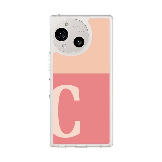 Slim Protection Case［ Original - initial two tone - C pink ］