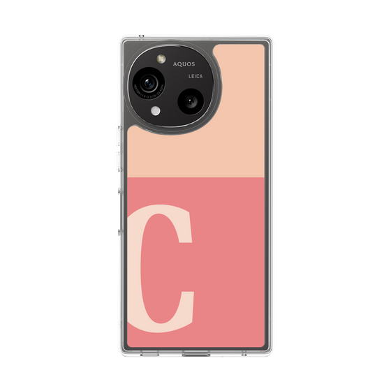 Slim Protection Case［ Original - initial two tone - C pink ］