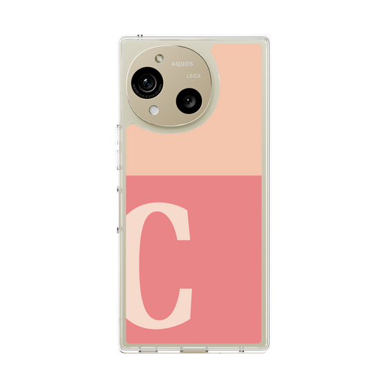 Slim Protection Case［ Original - initial two tone - C pink ］