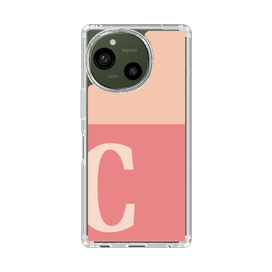 Slim Protection Case［ Original - initial two tone - C pink ］