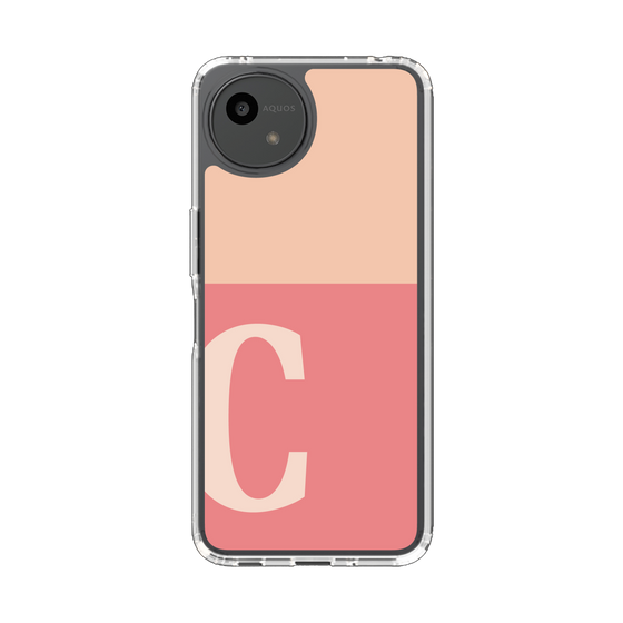 Slim Protection Case［ Original - initial two tone - C pink ］