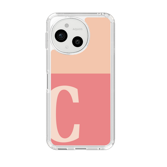Slim Protection Case［ Original - initial two tone - C pink ］