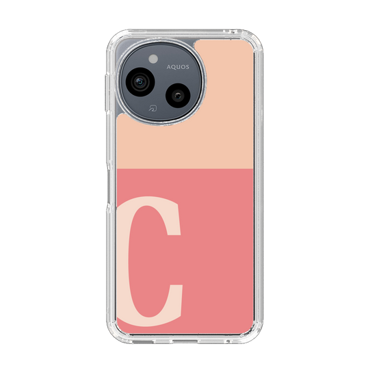 Slim Protection Case［ Original - initial two tone - C pink ］