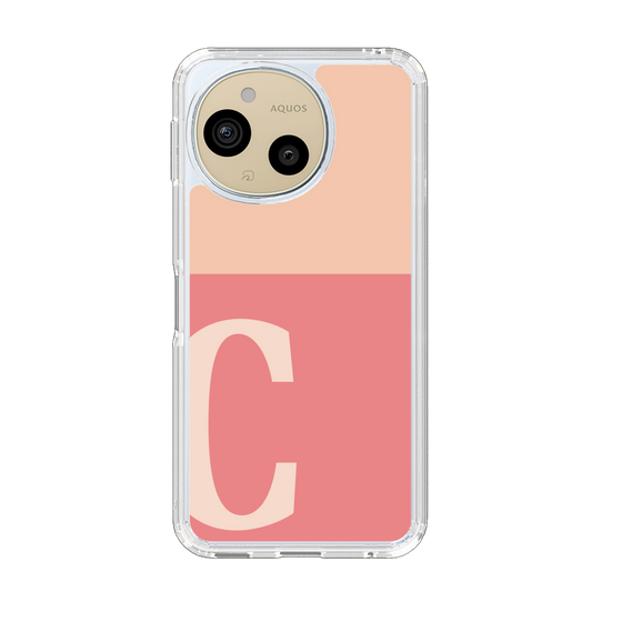 Slim Protection Case［ Original - initial two tone - C pink ］