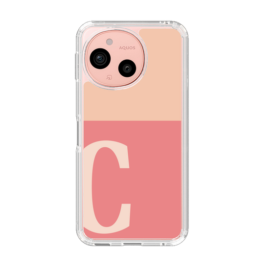 Slim Protection Case［ Original - initial two tone - C pink ］