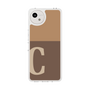 Slim Protection Case［ Original - initial two tone - C brown ］
