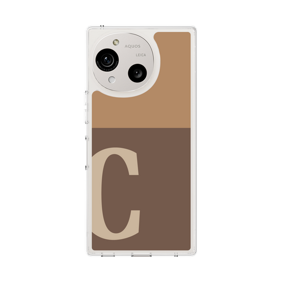Slim Protection Case［ Original - initial two tone - C brown ］