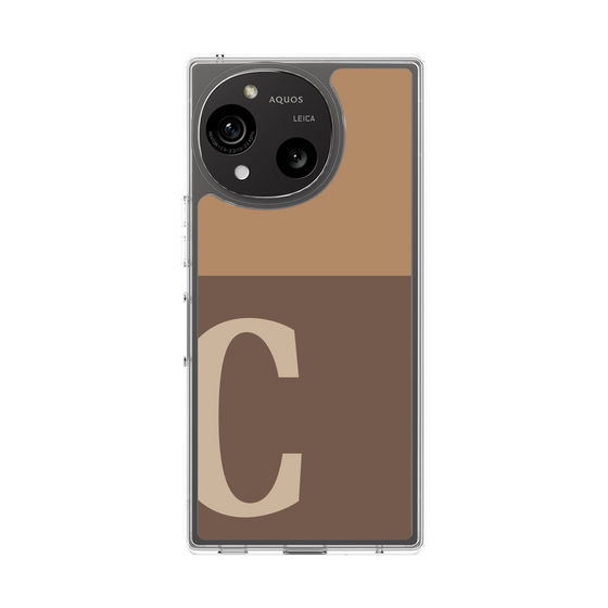 Slim Protection Case［ Original - initial two tone - C brown ］