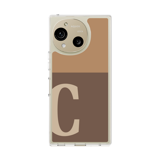 Slim Protection Case［ Original - initial two tone - C brown ］