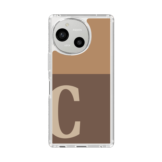 Slim Protection Case［ Original - initial two tone - C brown ］