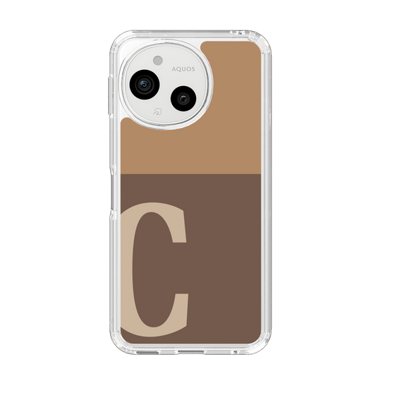 Slim Protection Case［ Original - initial two tone - C brown ］